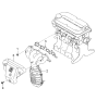 Diagram for 2001 Kia Rio Catalytic Converter - 285102X040