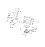 Diagram for 2001 Kia Rio Armrest - 0K31F88660788