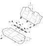 Diagram for 2001 Kia Rio Seat Cushion - 89100FD100791