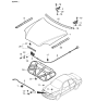 Diagram for 2002 Kia Rio Hood Latch - 0K32A56620B