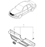 Diagram for 2001 Kia Rio Grille - 86350FD010