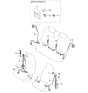 Diagram for 2005 Kia Rio Seat Belt - 0K33W5768078