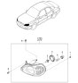 Diagram for 1999 Kia Sephia Headlight Bulb - M997038605