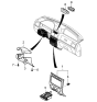 Diagram for 2003 Kia Rio Steering Column Cover - 0K30C6023108