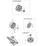 Diagram for 2003 Kia Rio Wheel Cover - 52960FD600