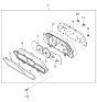 Diagram for 2005 Kia Rio Speedometer - 0K32B55430