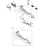 Diagram for 2000 Kia Rio Center Console Base - 84632FD30008