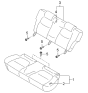 Diagram for 2002 Kia Rio Seat Cover - 0K30B88201B788