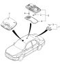 Diagram for 2000 Kia Rio Dome Light - 0K9B051310B78