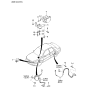 Diagram for 2003 Kia Rio ABS Sensor - 0K31L4373XE