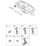 Diagram for 2005 Kia Rio Dimmer Switch - 94900FD10008