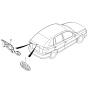 Diagram for 2003 Kia Rio Emblem - 0K30B51739