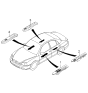 Diagram for 2005 Kia Rio Power Window Switch - 93570FD210XO