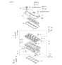 Diagram for 2000 Kia Rio PCV Valve - 0K30E13890