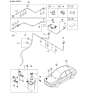 Diagram for 2001 Kia Rio Washer Pump - 9851026000