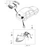 Diagram for 2004 Kia Optima Headlight Bulb - 1864428088