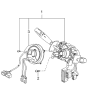 Diagram for 2003 Kia Rio Turn Signal Switch - 93400FD110