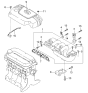 Diagram for 2005 Kia Rio Engine Cover - 292402X000
