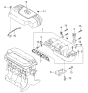 Diagram for 2003 Kia Rio Engine Cover - 292402X000