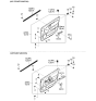 Diagram for 2002 Kia Rio Weather Strip - 0K30A58821