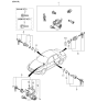 Diagram for 2002 Kia Rio Door Lock Cylinder - 0K34W76960