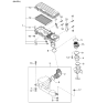 Diagram for Kia Mass Air Flow Sensor - 0K32A13210