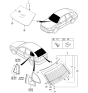 Diagram for Kia Rio Windshield - 0K30G63900A