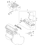 Diagram for Kia Engine Cover - 292402X040