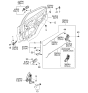 Diagram for 2003 Kia Rio Door Handle - 0S08458580A78