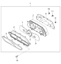 Diagram for 2005 Kia Rio Speedometer - 0K32A55430