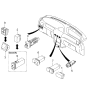 Diagram for 2001 Kia Rio Wiper Switch - 0K34A67540
