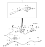 Diagram for Kia Parking Brake Cable - 0K30A44150D