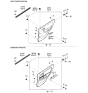 Diagram for 2002 Kia Rio Weather Strip - 0K30A73821