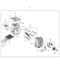 Diagram for 2000 Kia Rio Heater Core - 0K30A61A10