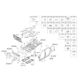 Diagram for 2013 Kia Rio Dash Panels - 841201W200