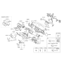 Diagram for 2015 Kia Rio Dash Panel Vent Portion Covers - 847401W140WK