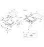 Diagram for Kia Rio Sun Visor - 852011W401DCM