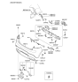 Diagram for 2015 Kia Rio Bumper - 866121W210