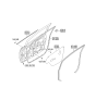 Diagram for Kia Rio Weather Strip - 821301W000