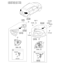 Diagram for 2013 Kia Sorento Headlight Bulb - 1864427088L