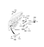 Diagram for Kia Rio Door Lock Actuator - 814211W020