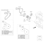 Diagram for 2013 Kia Rio Serpentine Belt - 252122B030