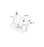 Diagram for 2013 Kia Rio Seat Belt - 898201W700HU