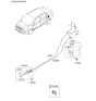 Diagram for 2012 Kia Rio Fuel Door Release Cable - 815901W000