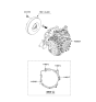 Diagram for 2016 Kia Rio Transmission Assembly - 4500026164