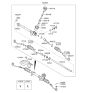 Diagram for Kia Rio Tie Rod End - 568201W000