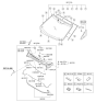 Diagram for 2015 Kia Rio Windshield Washer Nozzle - 986303X000