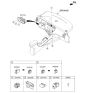 Diagram for Kia Rio Seat Heater Switch - 933101W100