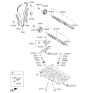 Diagram for Kia Rio Timing Chain Tensioner - 244102B600