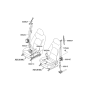 Diagram for 2014 Kia Rio Seat Belt - 888701W500HCS